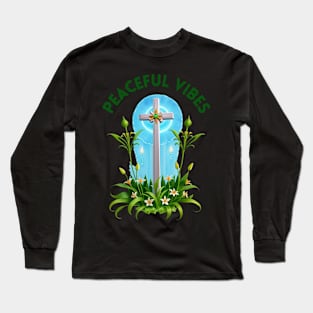 Peaceful vibes / Christian Gift Long Sleeve T-Shirt